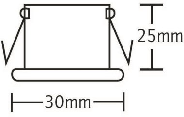 RUTEC Lichtpunkt eisen gebürstet  5599-5 