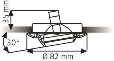 Rutec Einbaustrahler Kugel        R55072 