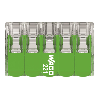 WAGO 221-430 Verbindungsklemme m.Hebeln 