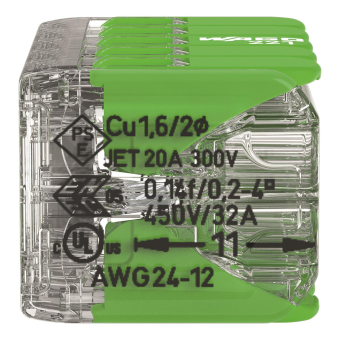 WAGO 221-430 Verbindungsklemme m.Hebeln 