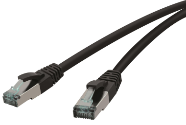 RED Patchkabel Cat.6A      15,0m schwarz 