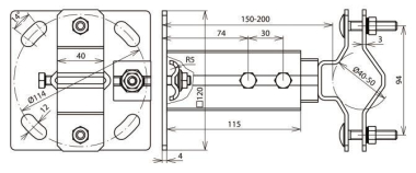 Dehn 105344 WB D40.50 V150.200 STTZN V2A 