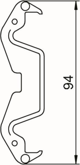 OBO KL80A Kanalklammer f.Systemöffnung 