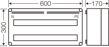 HENS Mi-Automatengehäuse 56TE mit MI1456 