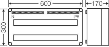 HENS Mi-Automatengehäuse 56TE mit MI1456 