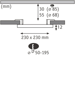 Paulmann EB Panel AREO VariFit     93054 