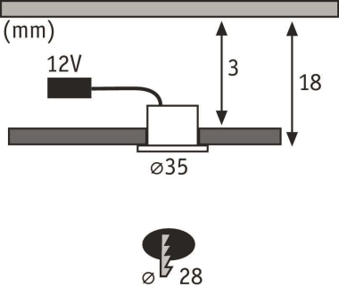 Paulmann Möbel EBL Set Mini rund   93586 