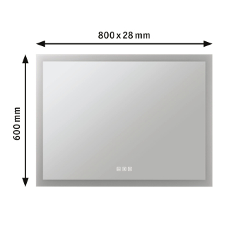 PAULM Spiegel Mirra IP44 80x60cm   93013 