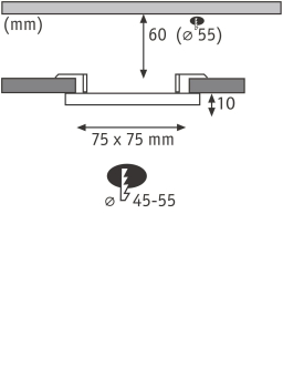Paulmann EB Panel Veluna VariFit   92387 