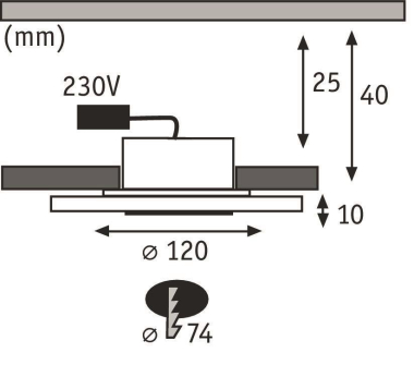 Paulmann EBL Set rund dim LED      92907 