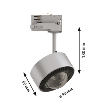 Paulmann ProRail3 Spot Aldan 1x9W  91391 