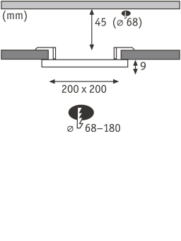 PAULM EB-Panel Veluna Edge eckig   79949 