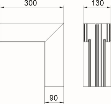 OBO GA-SI90130RW Inneneck symmetrisch 