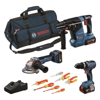 Bosch 18V Profi-Set (GSB GWS  0615A5007H 