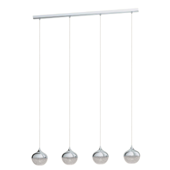 EGLO Hängeleuchte/4 E14 Chrom/Klar 98628 