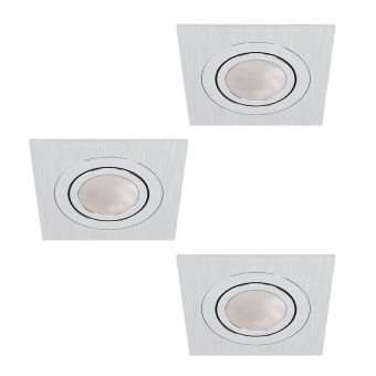 EGLO SET 3xEinbauspot ALU-         98637 