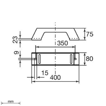Unex isol. Längsträger 400mm    66405-48 