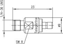 TEGA Adapter SMA-SMB (F-M)   J01155A0051 