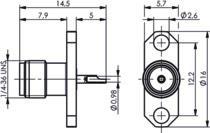 TEGA SMA-Einbaubuchse          100024676 