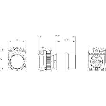 SIEM Drucktaster,     3SU1200-0FB20-0AA0 