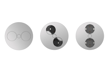 Bachmann TWIST 2S 2xSchuko Strom 931.021 