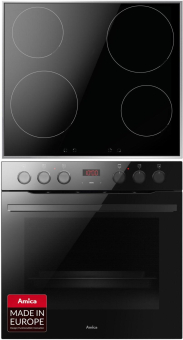 AMICA EHIX933133S sw Einbau-Herdset 