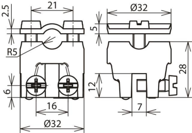 DEHN Falzklemme RG 1-6mm          365007 