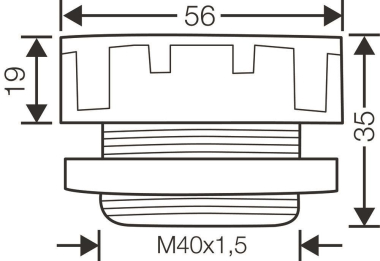 Hensel Druckausgleichselement,    BM 40G 