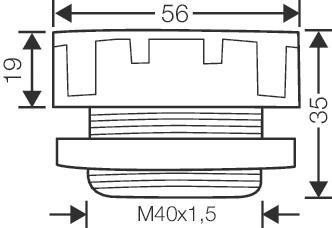 Hensel Druckausgleichselement,    BM 40G 