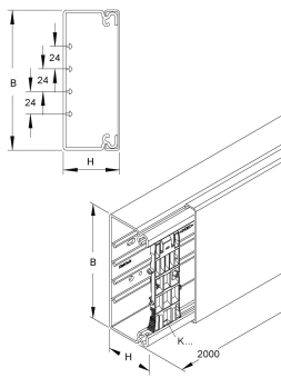 Kleinhuis Installationskanal  HKL60230.3 