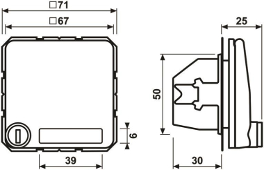 Jung SCHUKO-Steckdose  CD 1520 NAKLSL BR 