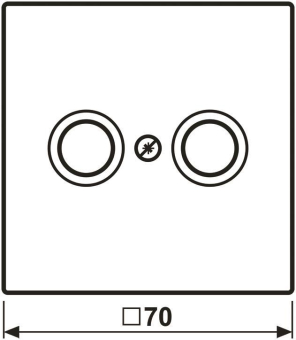 JG LS-design Koax-Abdeckung    LS990TVWW 