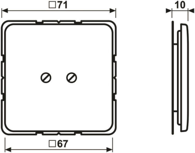 JG CD 500 Blind-Abdeckung       CD561BWW 