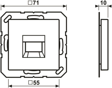 Jung Abdeckung f.MJ 1fach A1569-15NAWEWW 