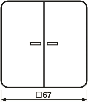 JG EIB-Wippe 2-fach        CD 595 KO5 SW 