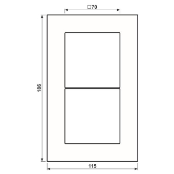 JG Rahmen 2fach Glas          LSP982GLAS 