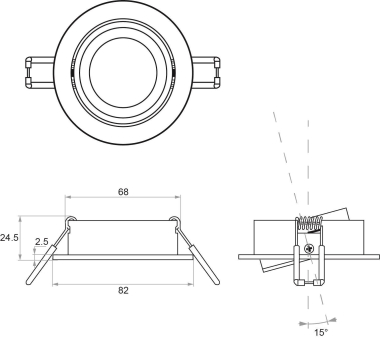 Rutec Einbauring MixMi,         ALU02213 