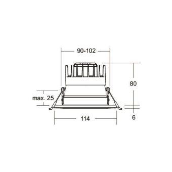 Brumberg LED-Einbaudownlight    12763073 