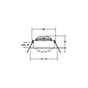 Brumberg LED-Einbaustrahler 230 12648153 