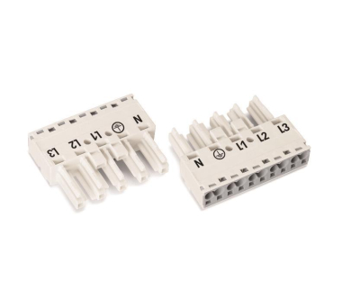 WAGO 770-225 Buchse,5-polig,Kod. A,weiß 