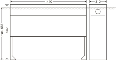 Hensel Aufbausockel           Mi EV MB 1 