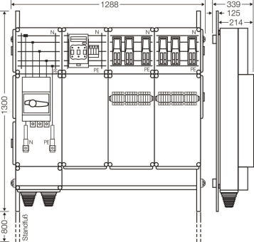Hensel Ladeverteiler     Mi EV 43kW 6001 
