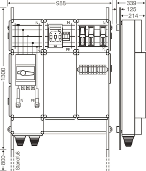 Hensel Ladeverteiler     Mi EV 43kW 3001 