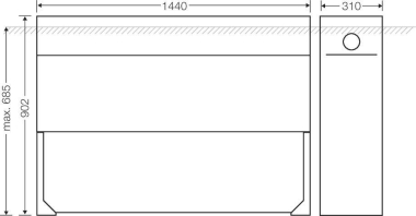 Hensel Aufbausockel           Mi EV MB 1 