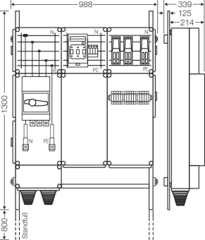 Hensel Ladeverteiler     Mi EV 43kW 3001 