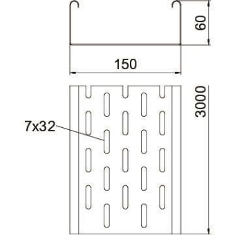 OBO MKS 615 FT Kabelrinne MKS gelocht 