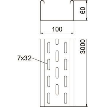 OBO MKS 610 FS Kabelrinne MKS gelocht m. 