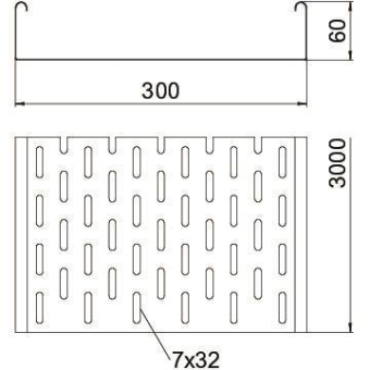 OBO MKS 630 FS Kabelrinne MKS gelocht m. 