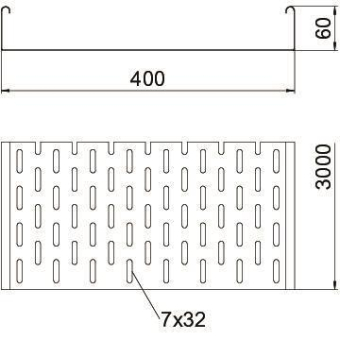 OBO MKS 640 FT Kabelrinne MKS gelocht 