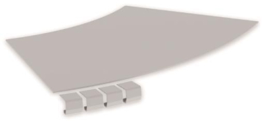 Unex Abdeckung Bogen 45  400mm  67415-04 